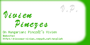 vivien pinczes business card